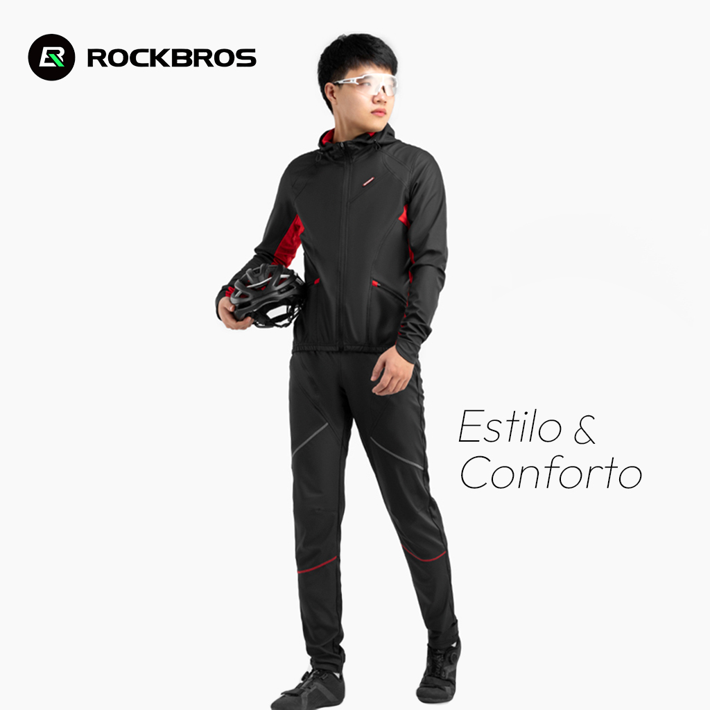 Conjunto Jaqueta e Calça Corta Vento Rockbros